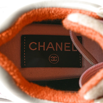 Chanel Wool Suede Calfskin CC Sneakers 36 Multicolor 6 of 9