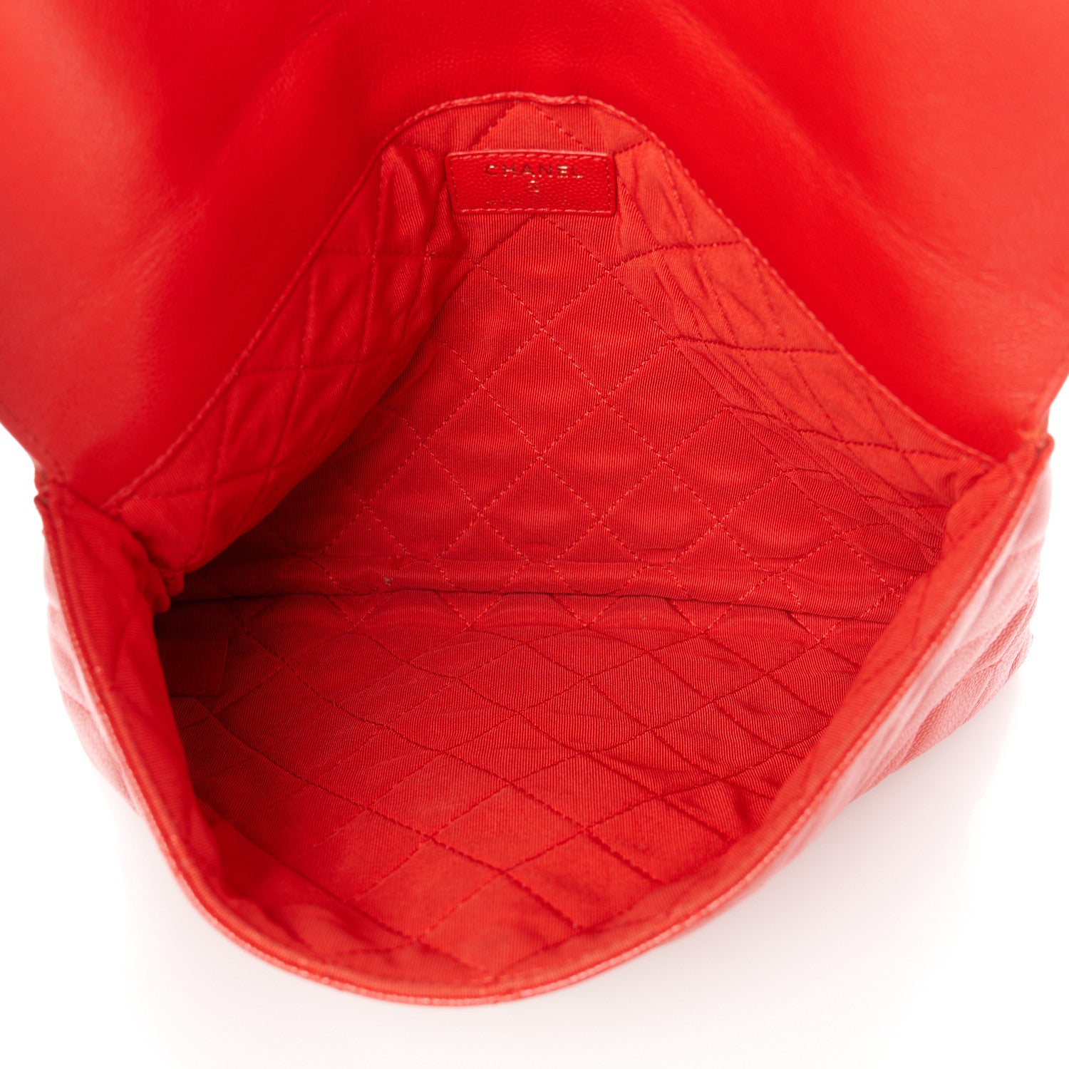 Chanel Caviar Quilted Medium Golden Class Pouch Red 5 of 8
