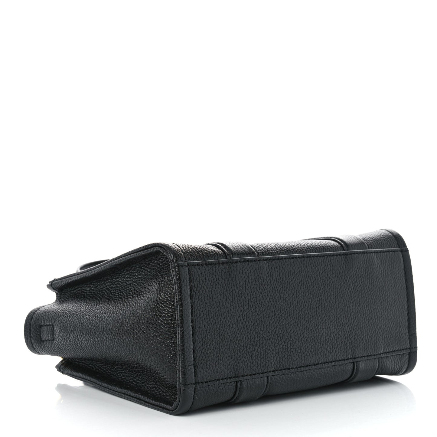 Grained Calfskin Small The Tote Bag Black