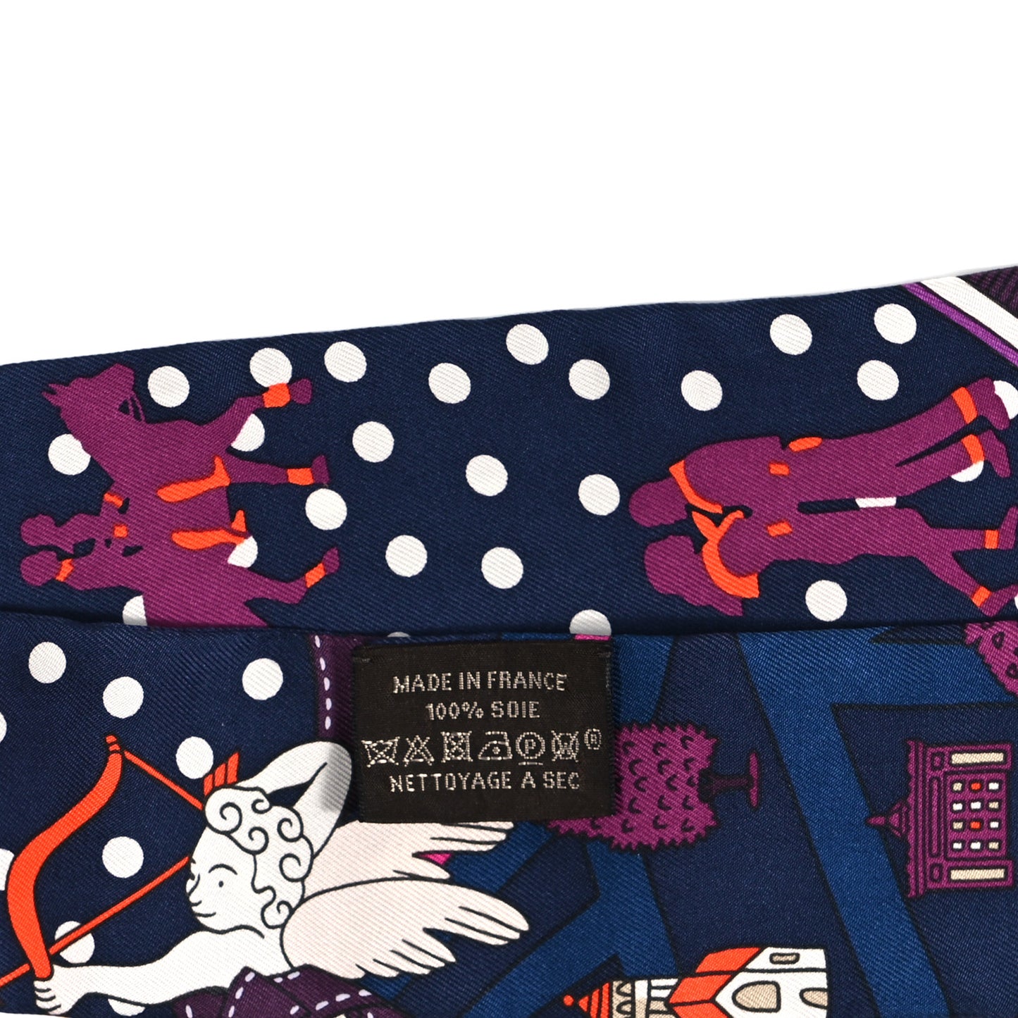 Silk Les Nouveaux Amoureux de Paris Twilly Marine Violet White