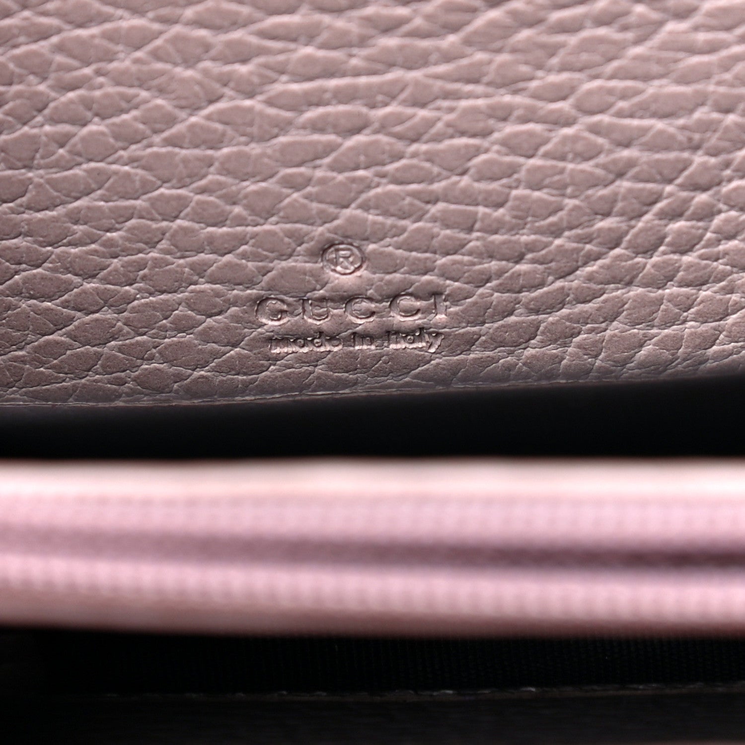 Gucci Calfskin Butterfly Farfalla Zip Around Wallet Perfect Pink 6 of 10