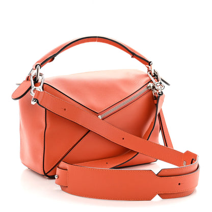 Loewe Calfskin Medium Puzzle Bag Coral 5 of 17