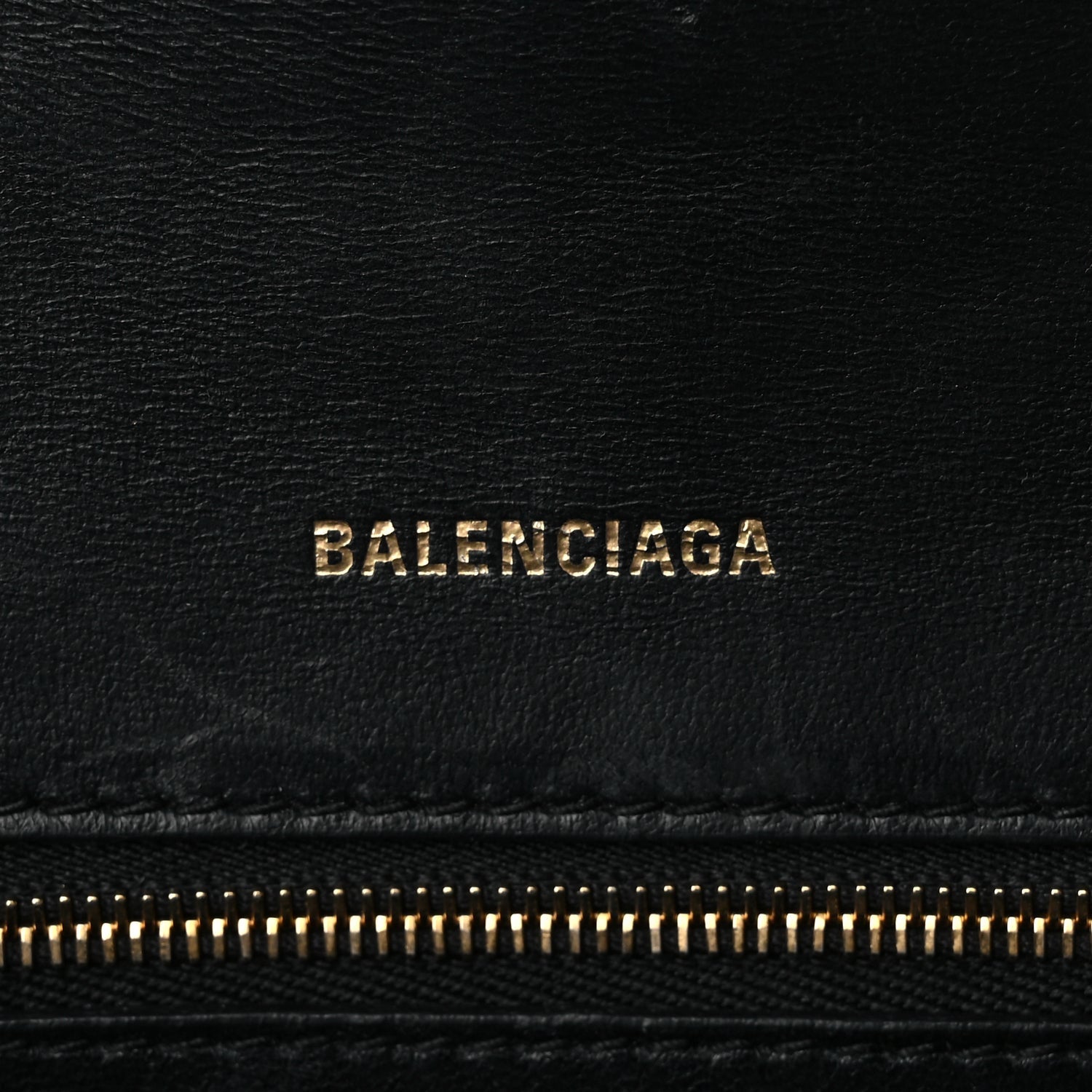 Balenciaga Shiny Box Calfskin Small Hourglass Top Handle Bag Black 5 of 11