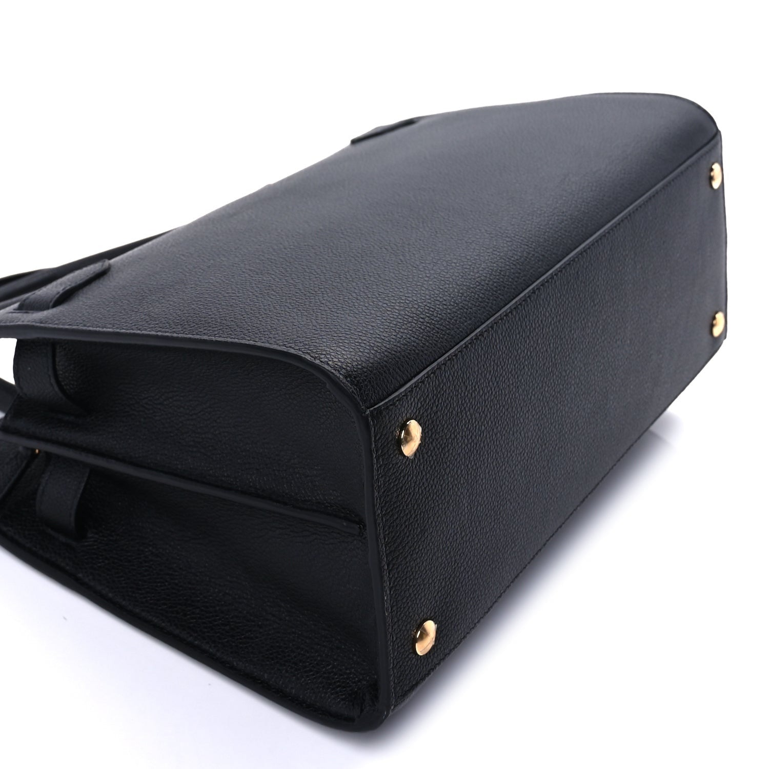 Burberry Grainy Calfskin Small Title Bag Black 7 of 8