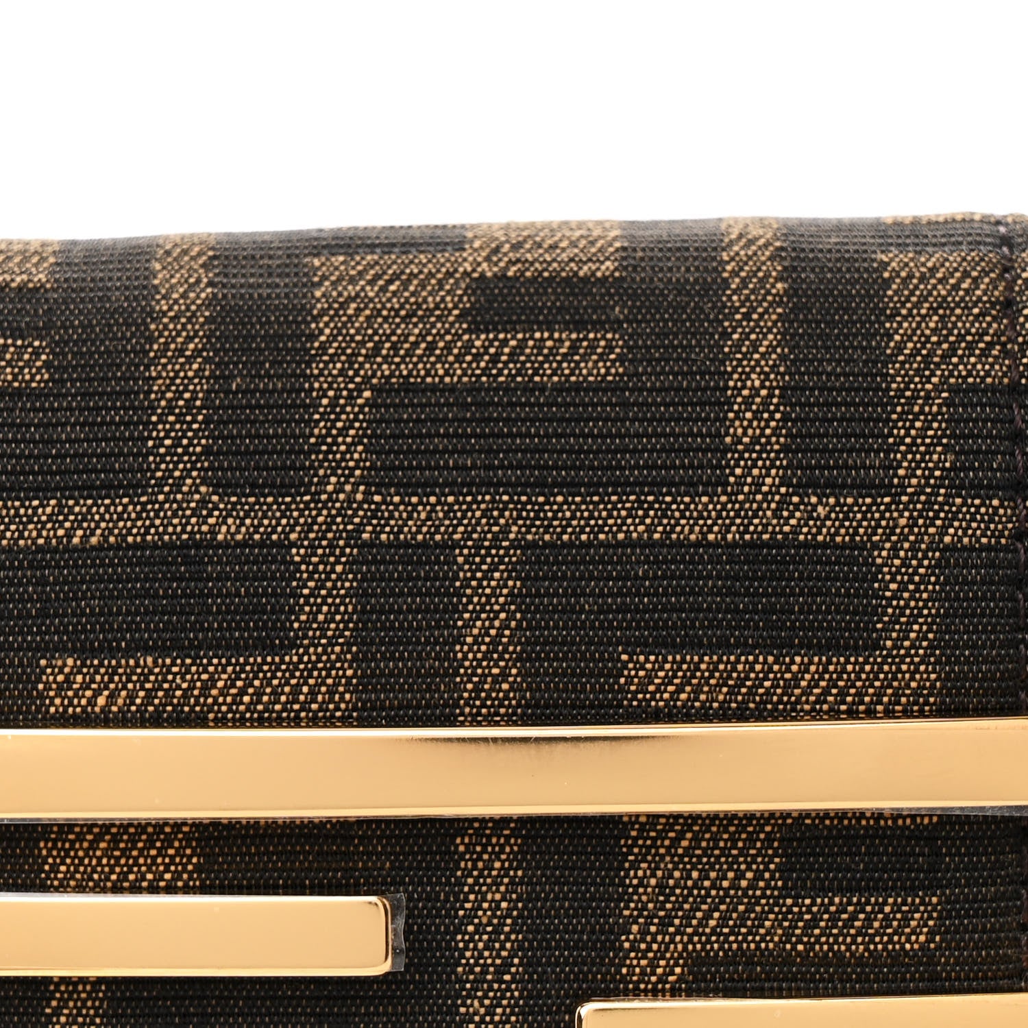 Fendi Fabric Jacquard FF 1974 Mini Cookie Hobo Bag Tobacco Moro 8 of 10