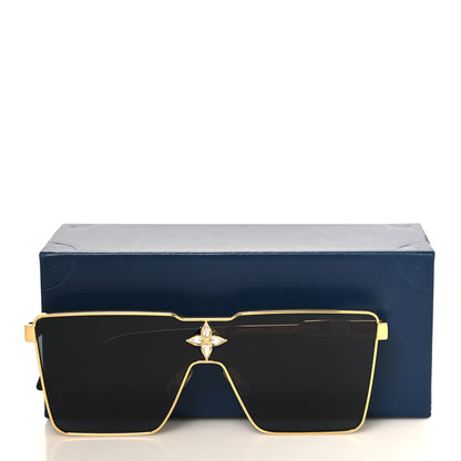 Louis Vuitton Acetate Swarovski Crystal Cyclone Sunglasses Z1700U Gold 7 of 7