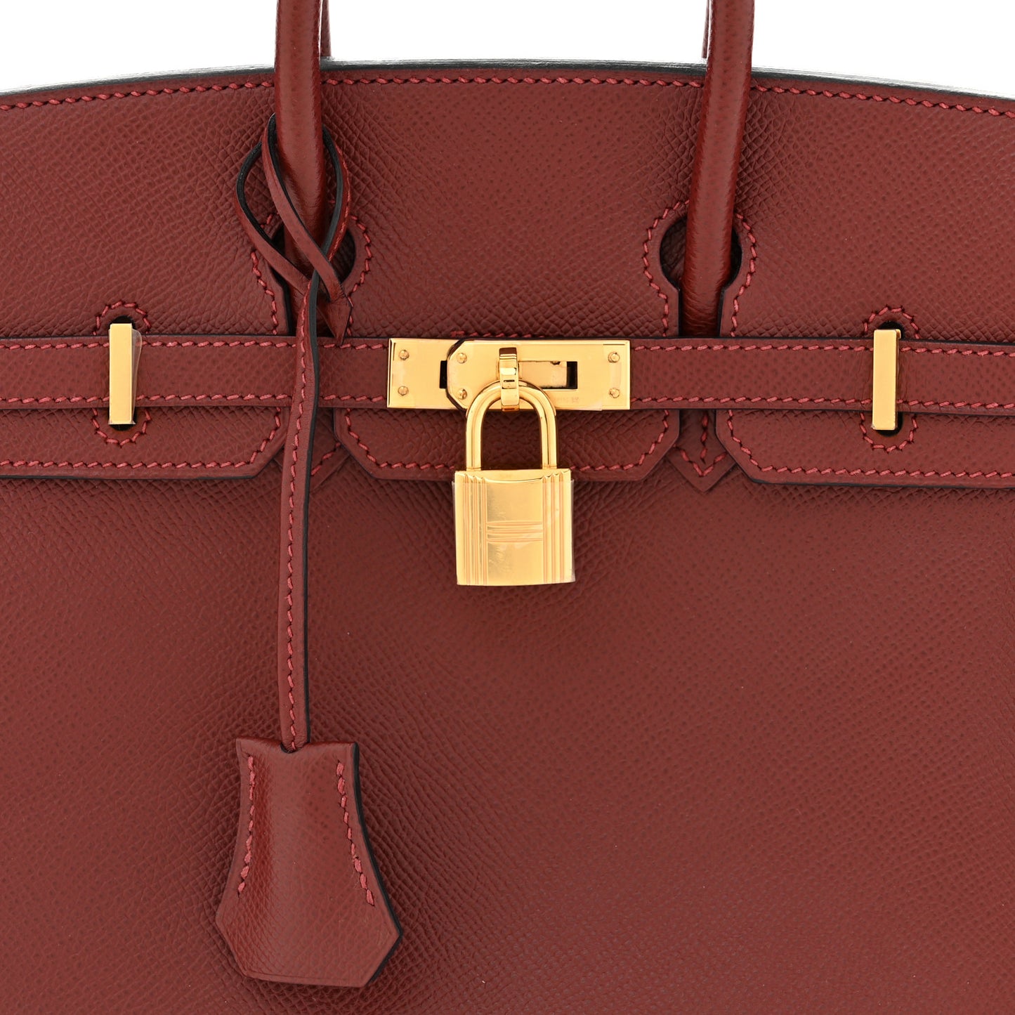 Epsom Birkin 25 Rouge H