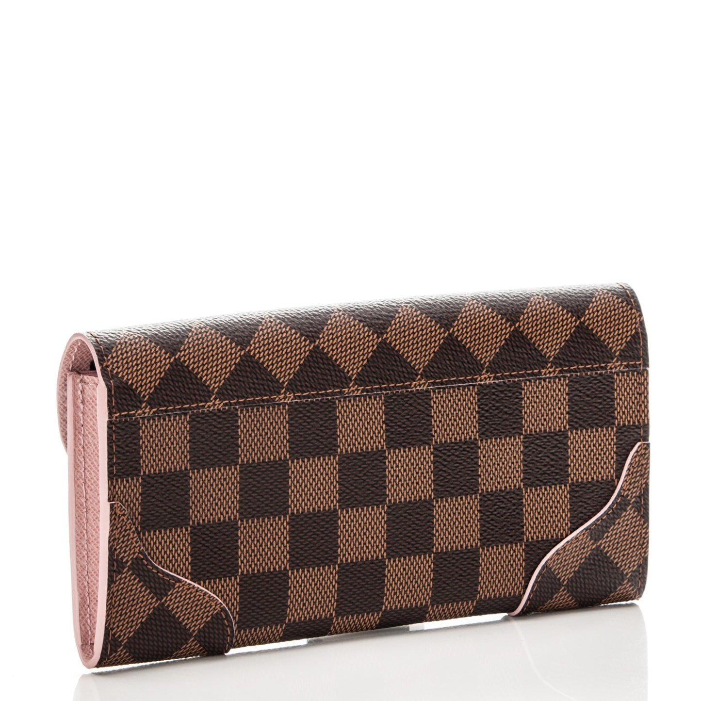 Damier Ebene Caissa Wallet Rose Ballerine
