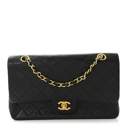 Chanel Lambskin Quilted Medium Double Flap Black 1 of 10