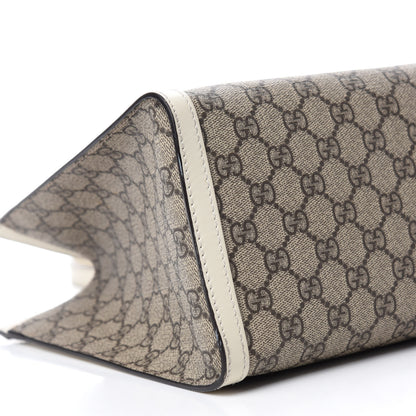 Gucci GG Supreme Monogram Medium Padlock Tote White 6 of 10