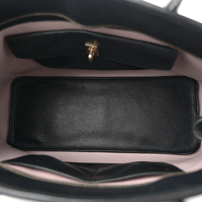 Christian Dior Grained Calfskin Large Bar Zip Tote Black 5 of 7