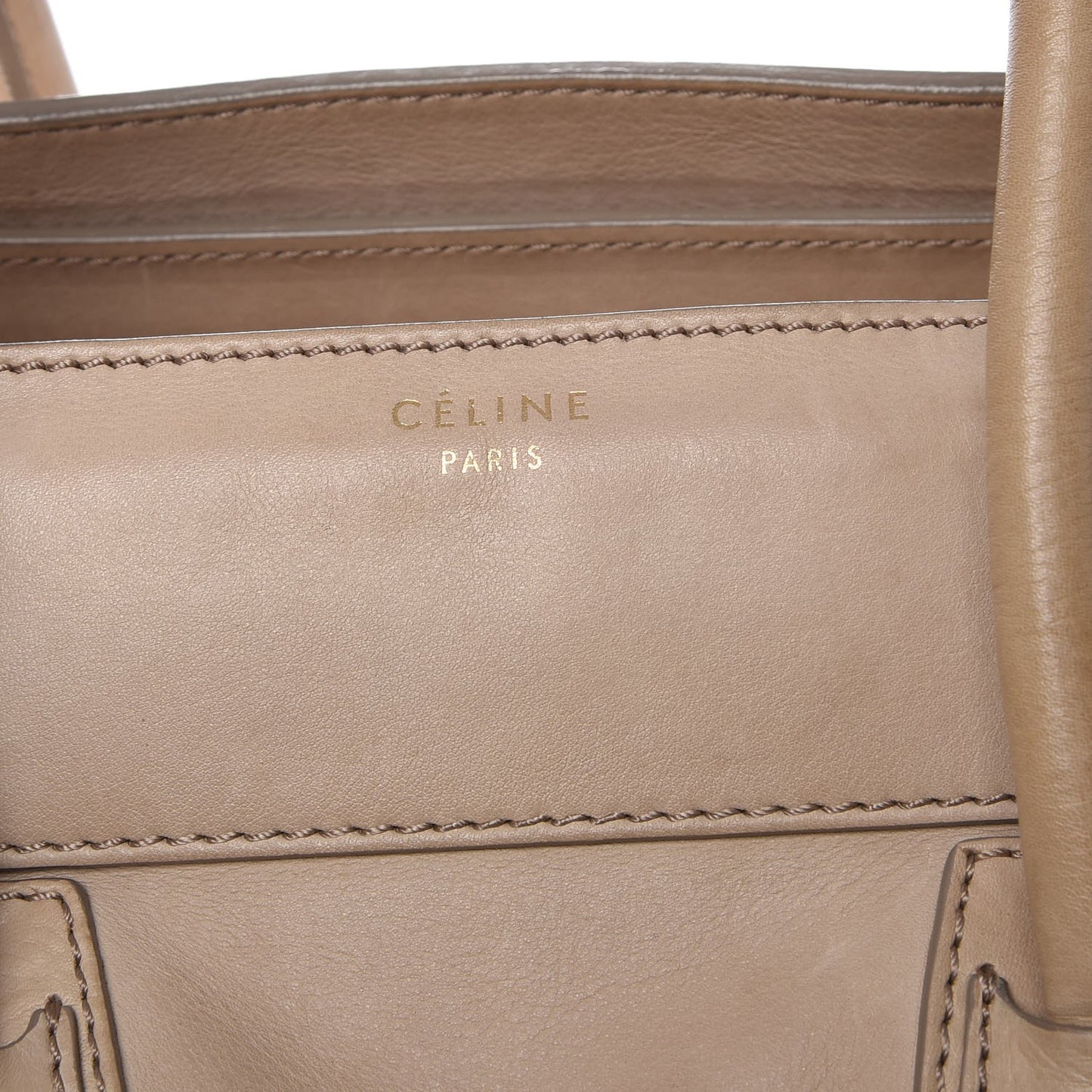 Drummed Calfskin Medium Luggage Camel