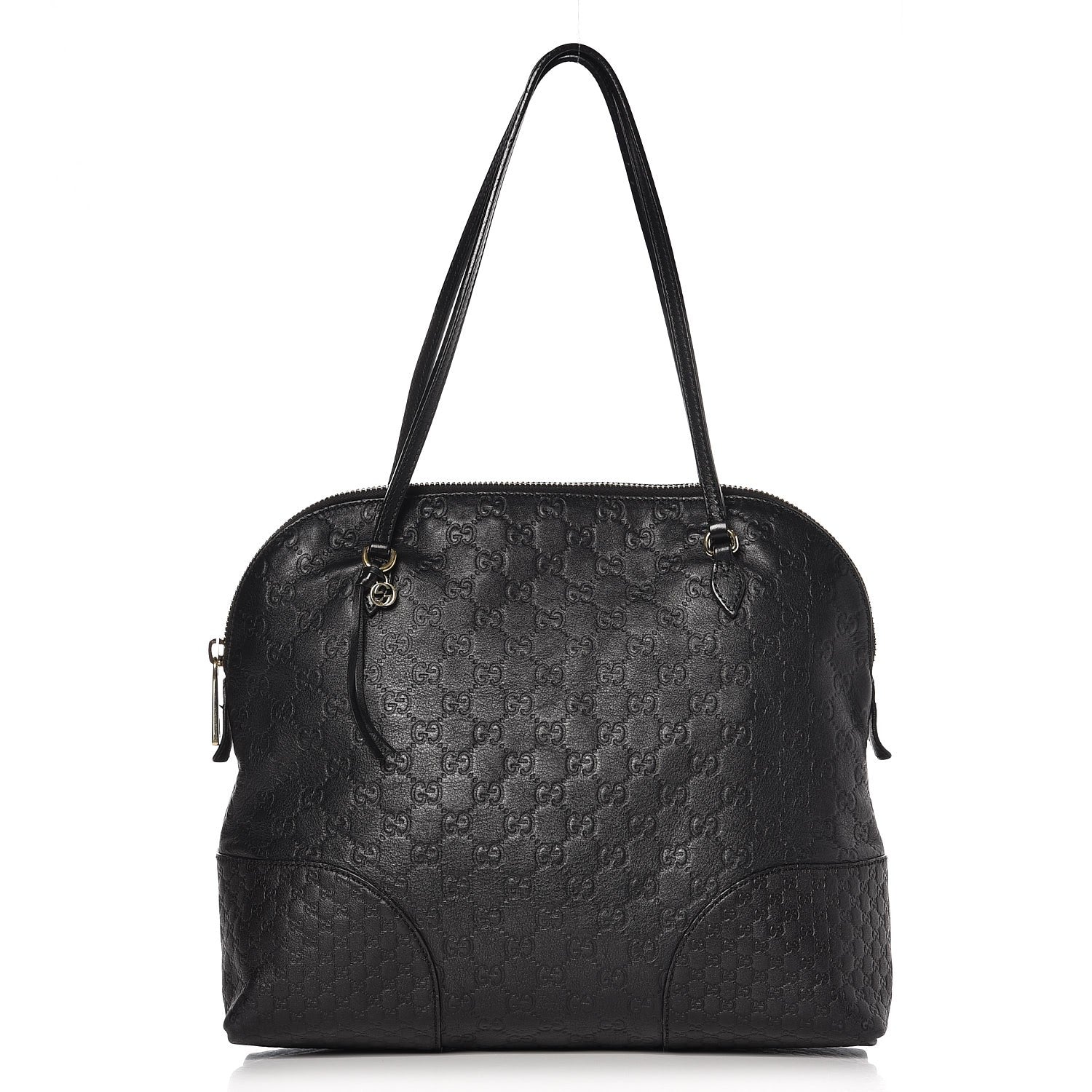 Gucci Guccissima Medium Bree Shoulder Bag Black 1 of 15