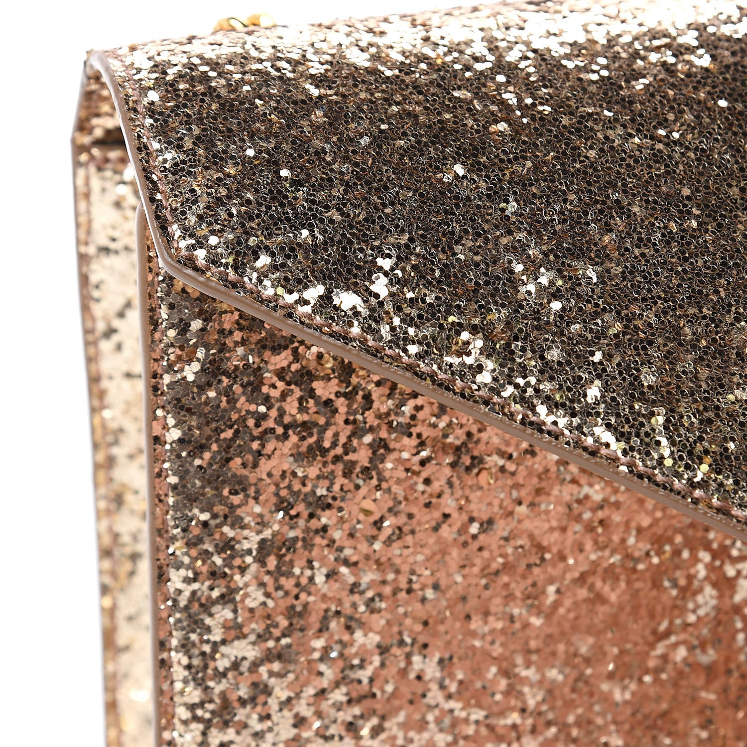 Saint Laurent Glitter Monogram Galactica Satchel Gold 13 of 13