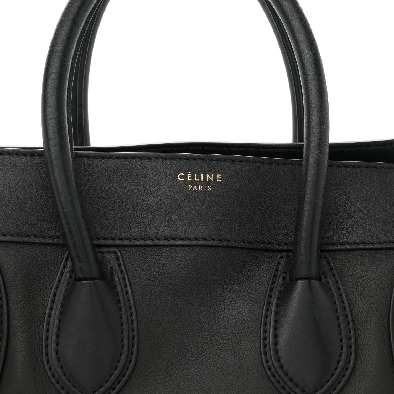 Celine Smooth Calfskin Mini Luggage Black 8 of 13