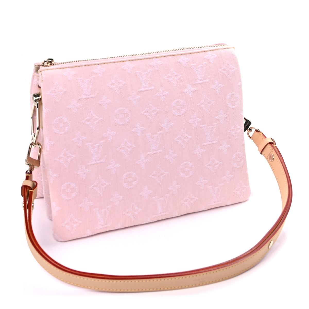 Monogram Denim Coussin PM Pink