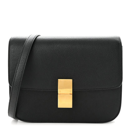 Celine Goatskin Medium Classic Box Flap Bag Black 1 of 12