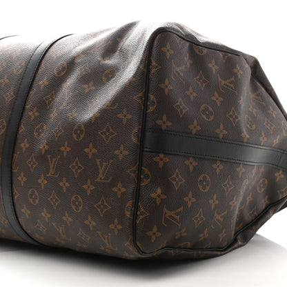 Louis Vuitton Monogram Macassar Keepall Bandouliere 55 11 of 11