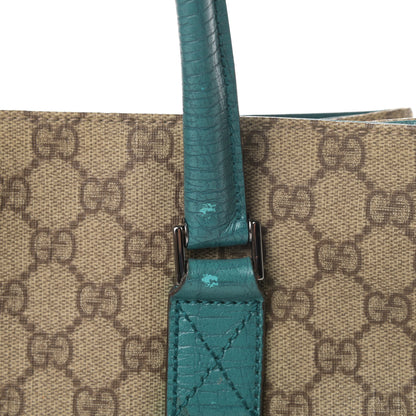 Gucci GG Plus Monogram Small Vertical Tote Turquoise 14 of 16