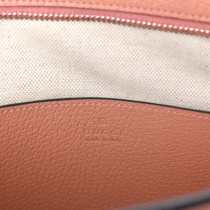 Gucci Monogram Textured Dollar Calfskin Ophidia Pouch Cloche  Rose Pink 7 of 7