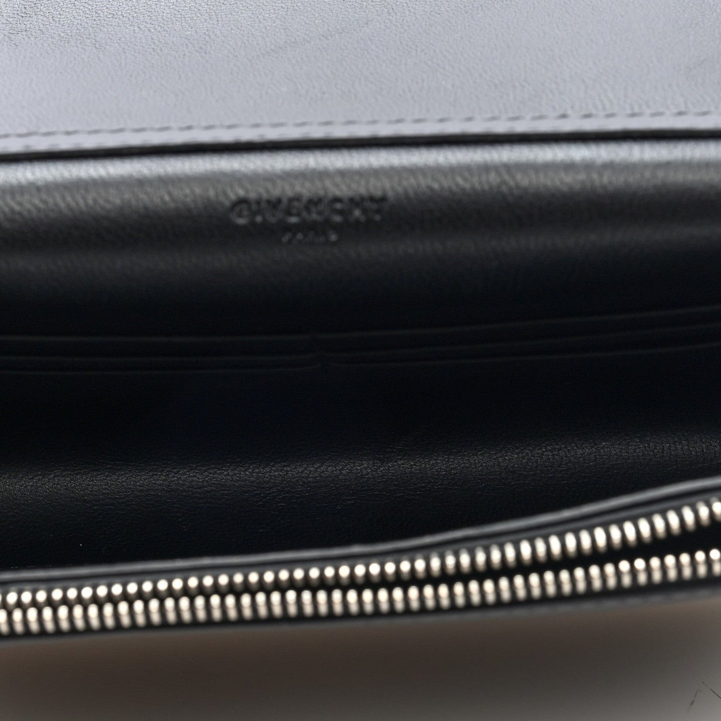 Calfskin Star Pandora Chain Wallet Black