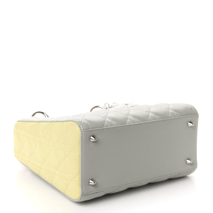 Christian Dior Lambskin Cannage Medium Tri-Color Lady Dior Multicolor 4 of 9