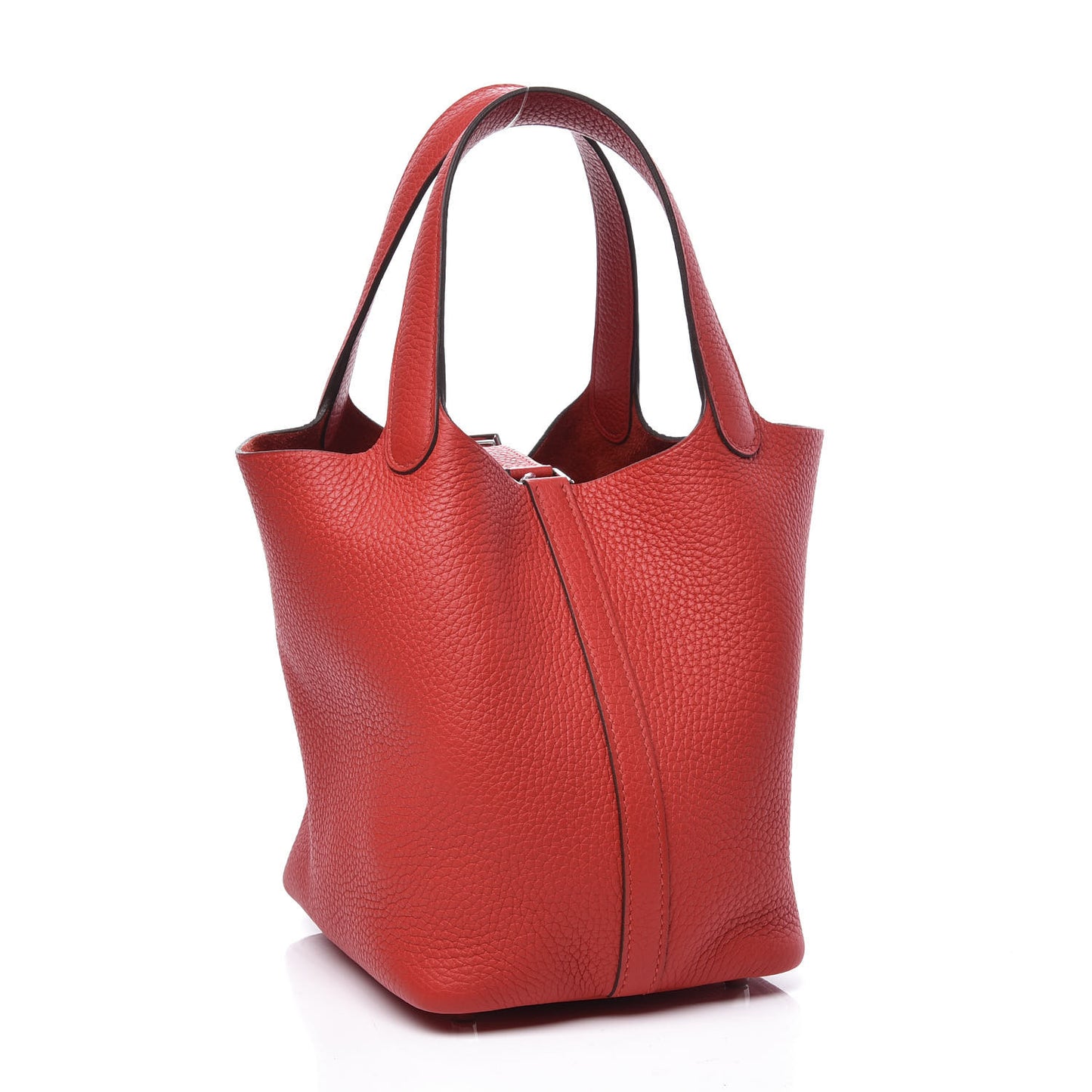 Taurillon Clemence Picotin Lock 18 PM Rouge De Coeur