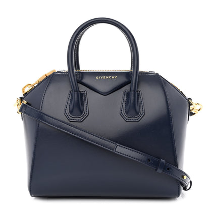 Givenchy Shiny Lord Calfskin Mini Antigona Navy 1 of 10