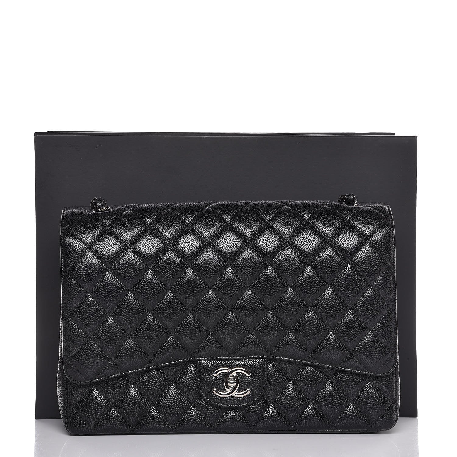 Chanel Caviar Quilted Maxi Double Flap Black 8 of 8