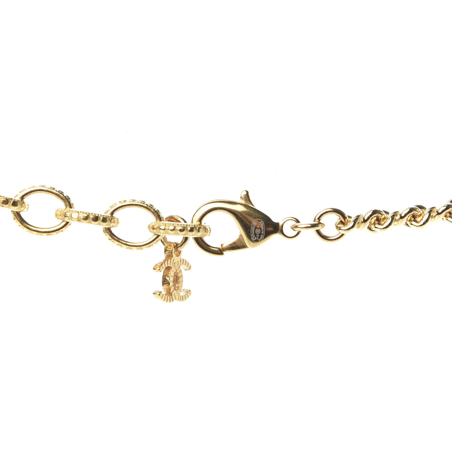 Crystal Bead Scarab CC Choker Necklace Blue