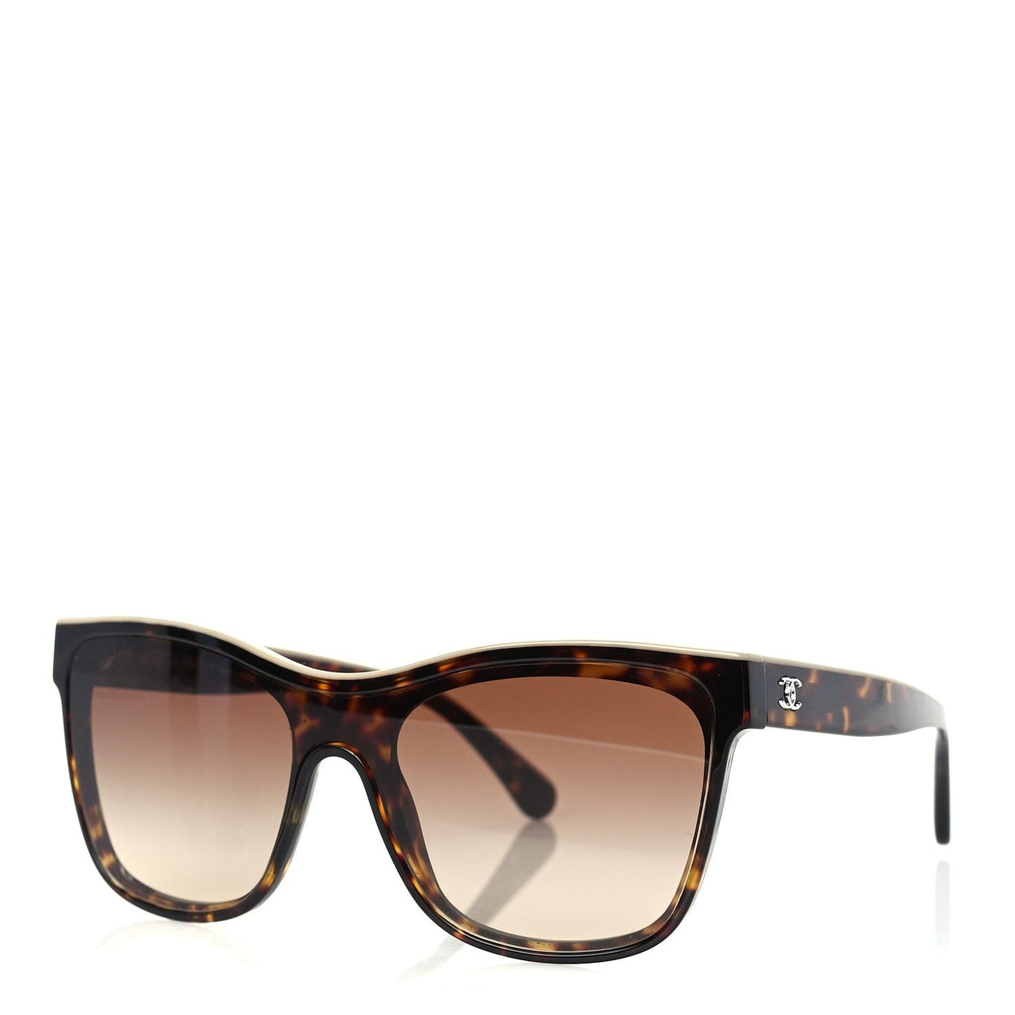 Acetate Logo Shield Sunglasses 5418  Tortoise