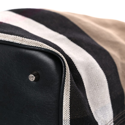 Burberry Canvas Mega Check Medium Ashby Hobo Black 9 of 19