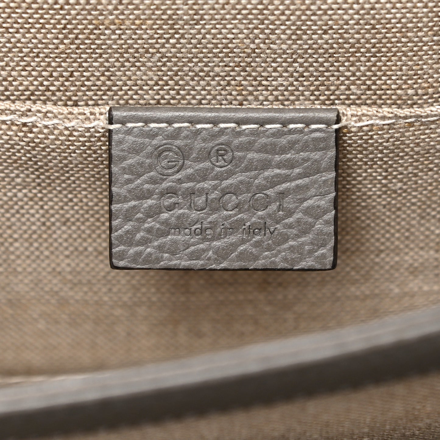 Dollar Calfskin Small Interlocking G Shoulder Bag Loess