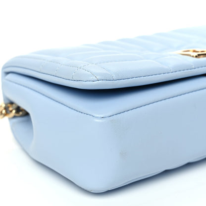 Burberry Lambskin Quilted Small Lola Bag Pale Blue 8 of 9