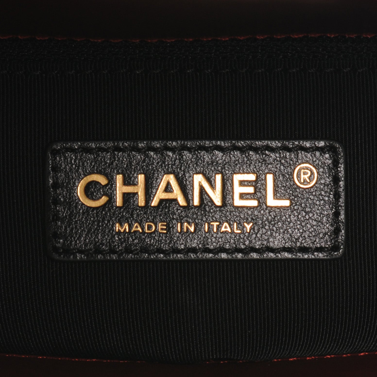 Chanel Glazed Calfskin Boy Tote Red 6 of 7