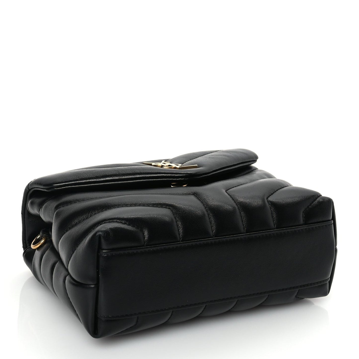 Calfskin Y Quilted Monogram Toy Loulou Crossbody Satchel Black