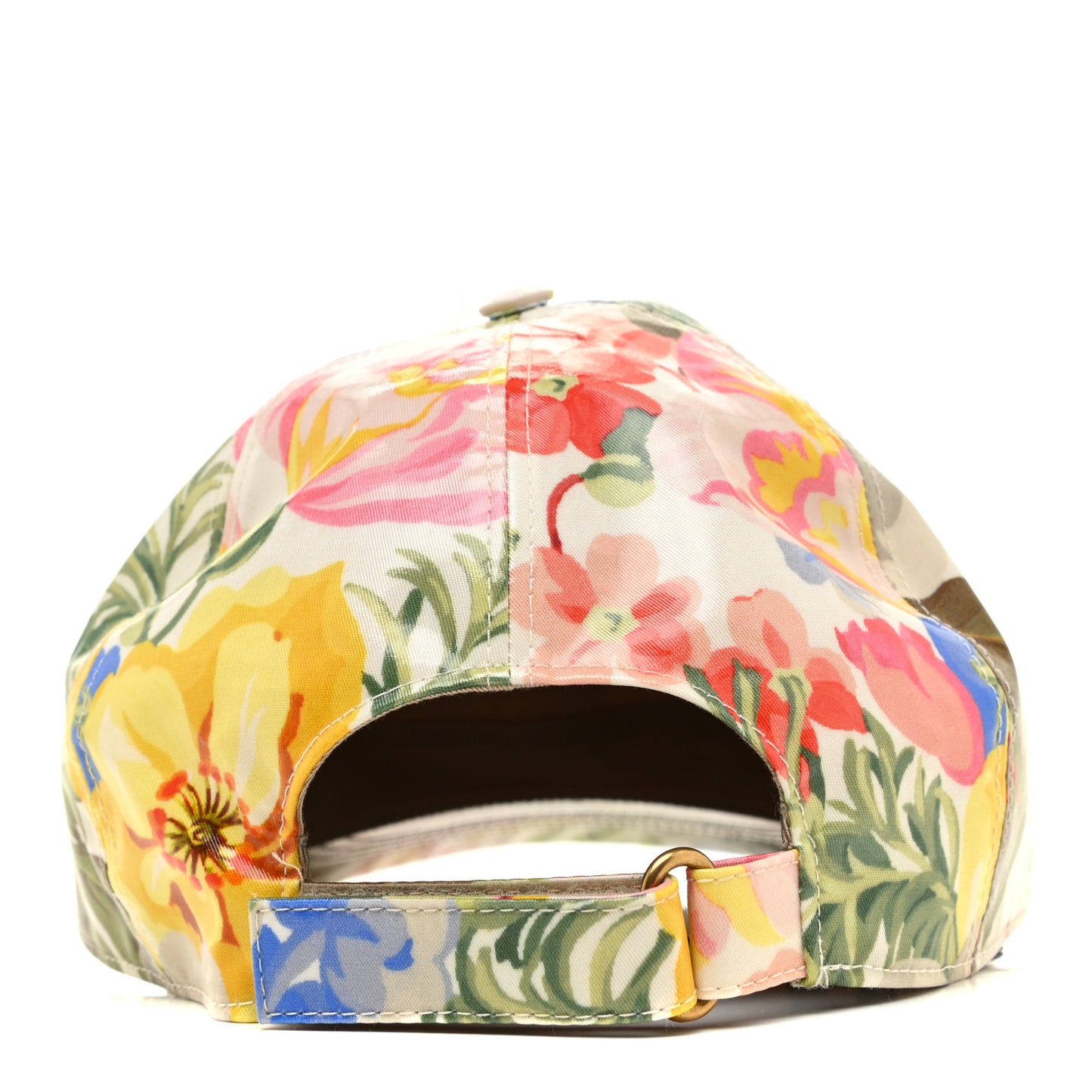 Crystal Floral Print Logo Baseball Hat L Multicolor