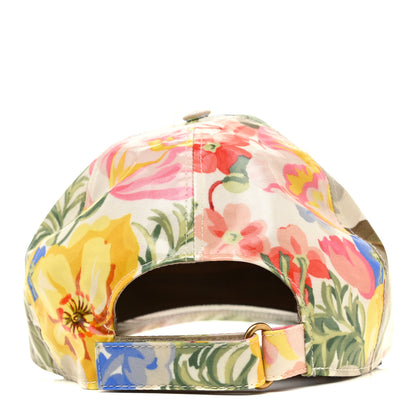 Gucci Crystal Floral Print Logo Baseball Hat L Multicolor 3 of 6