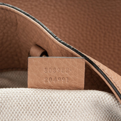 Gucci Pebbled Calfskin Medium Soho Chain Shoulder Bag Beige 7 of 7