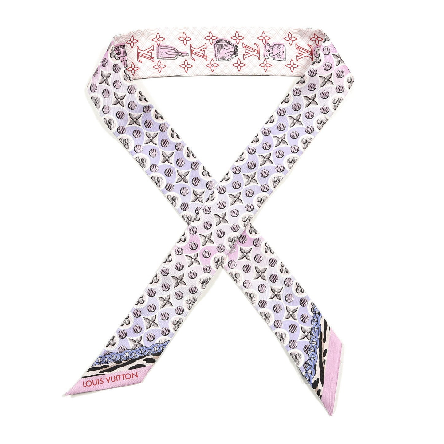 Silk Monogram Bubblegram BB Bandeau Blush