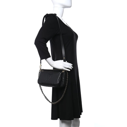 Louis Vuitton Empreinte Monogram Giant Multi Pochette Accessories Black 2 of 10