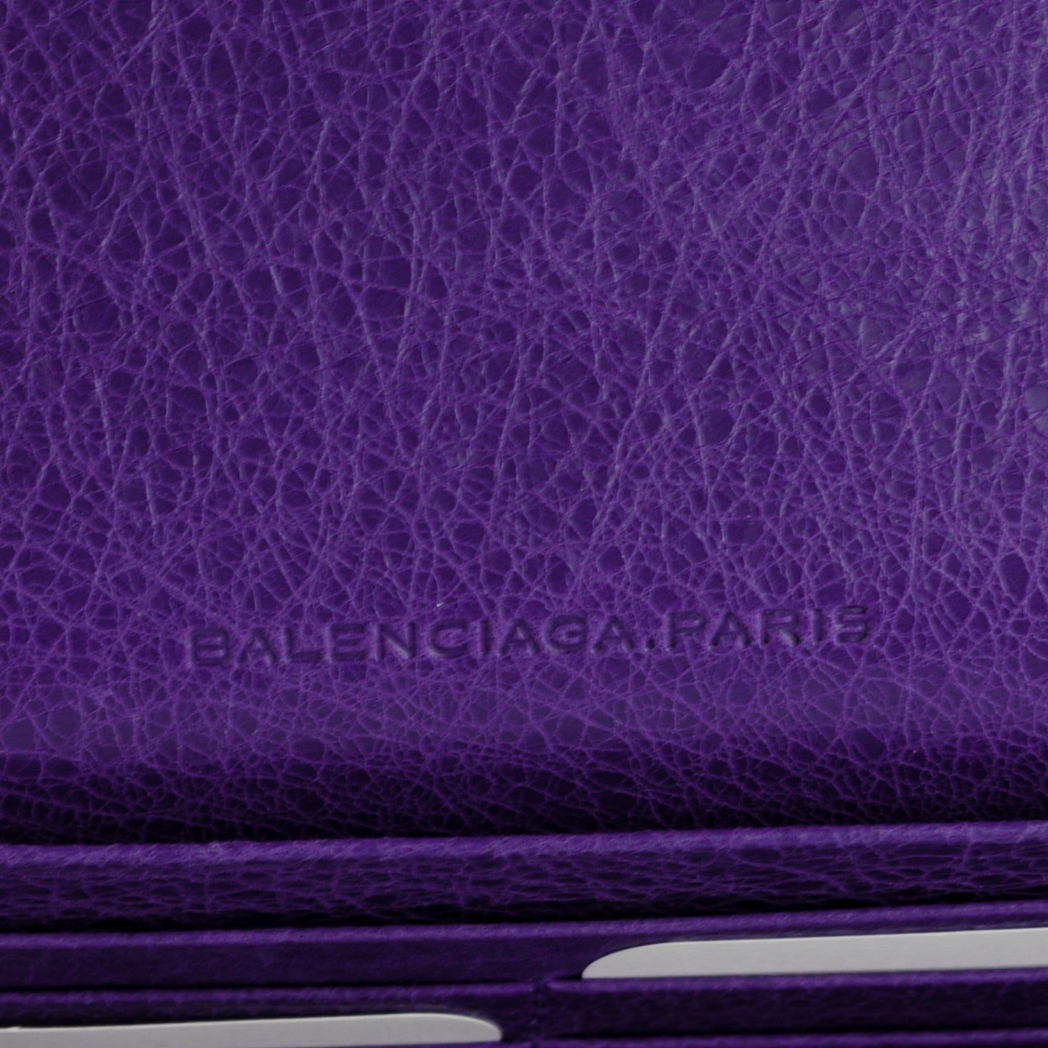 Balenciaga Agneau Giant 12 Rose Gold Hardware Money Wallet Bleu Lavande 6 of 7