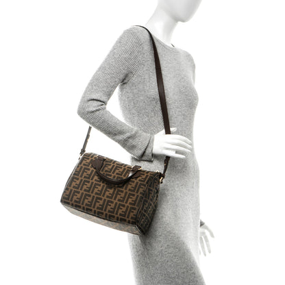 Fendi Zucca Vitello Artic Small Boston Tobacco Castagna 2 of 7