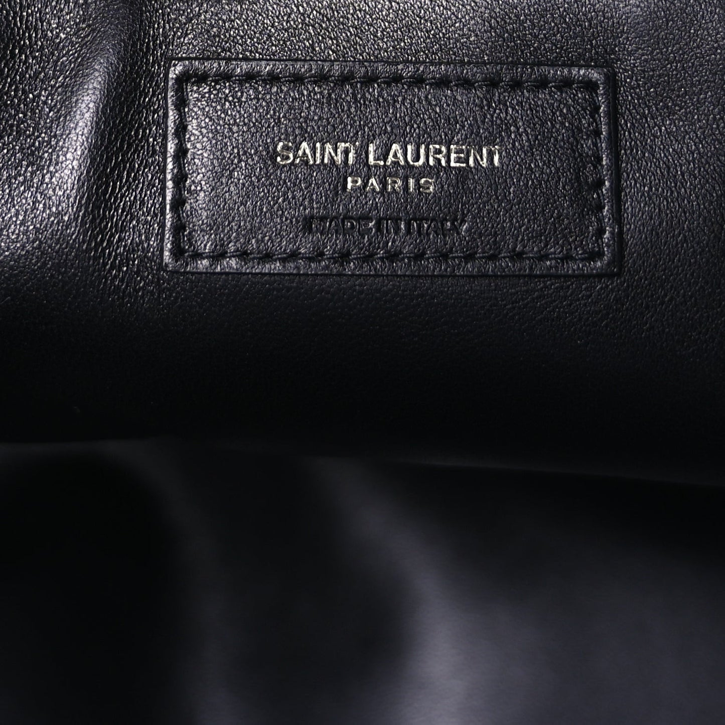 Lambskin Wide Puffer Tote Black