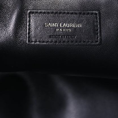 Saint Laurent Lambskin Wide Puffer Tote Black 5 of 8