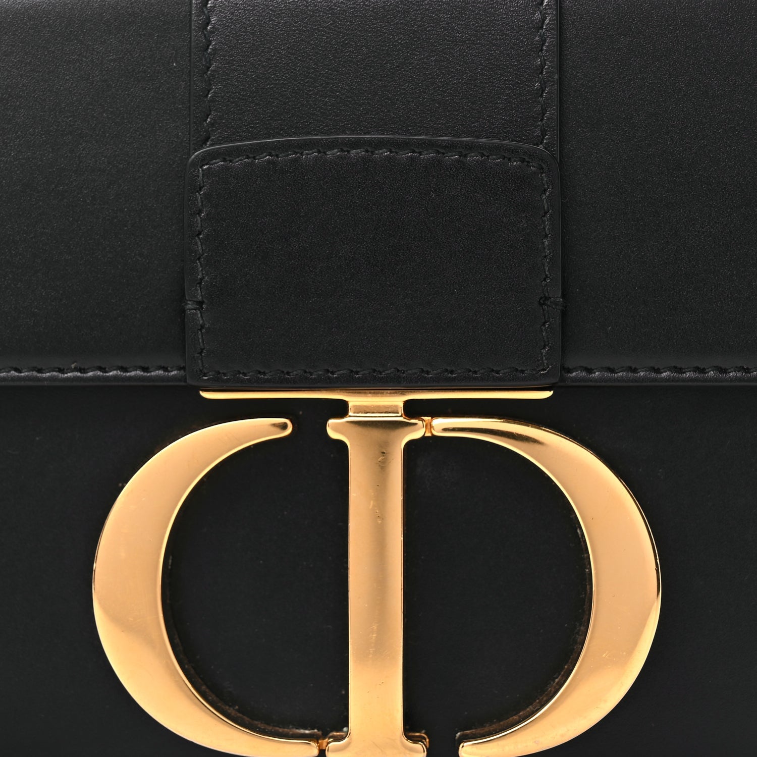 Christian Dior Smooth Calfskin 30 Montaigne Box Bag Black 6 of 8