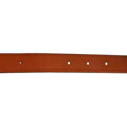 Hermes Epsom Swift 24mm Mini Constance H Belt 95 38 Orange Black 6 of 7