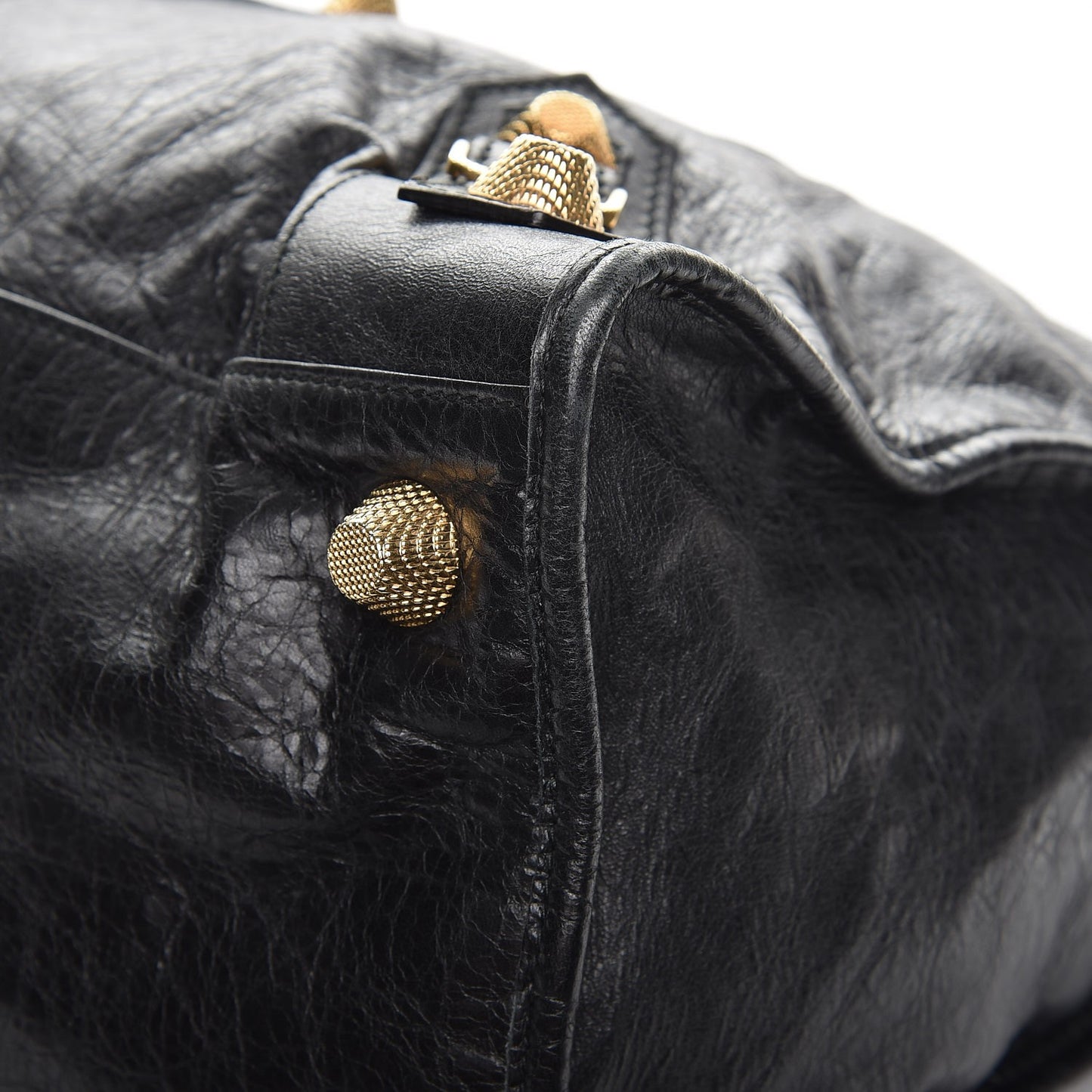 Agneau Giant 21 Gold Hardware Work Black