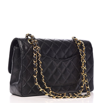 Chanel Caviar Quilted Medium Double Flap Black 3 of 18