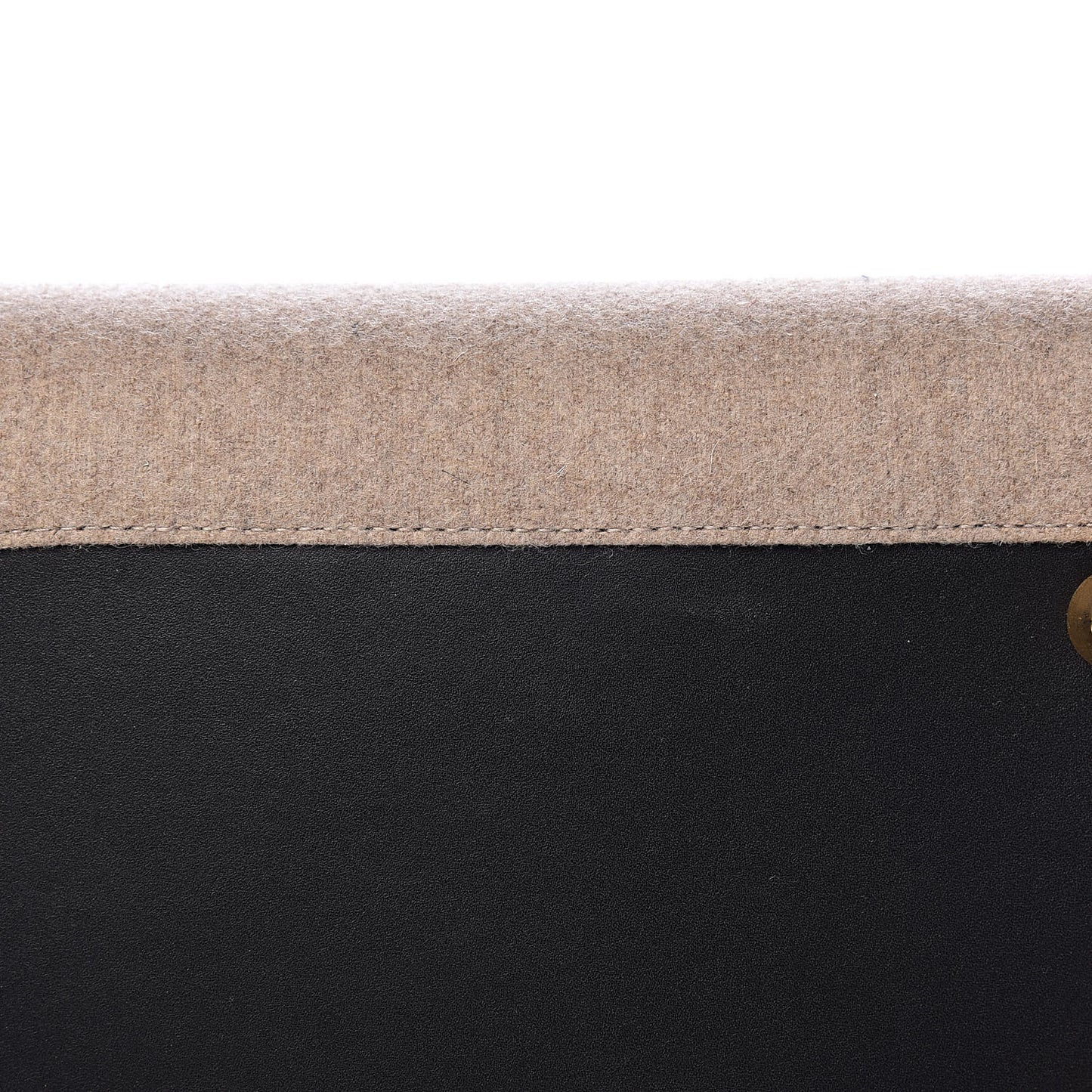 Felt Smooth Calfskin Mini Belt Bag Beige